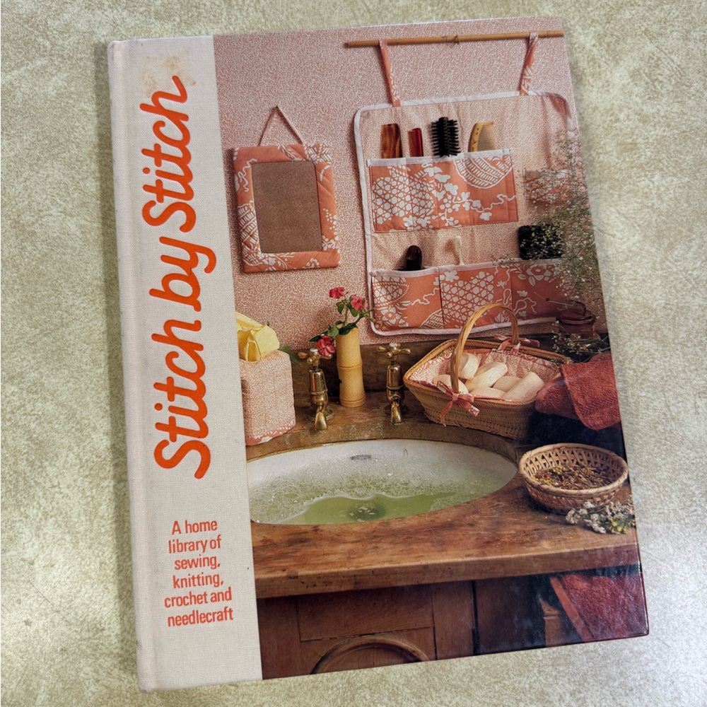Vintage Stitch by Stitch Craft Book Sewing Knitting Crochet Needlecraft